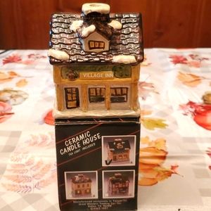 Village Inn - ceramic candle house